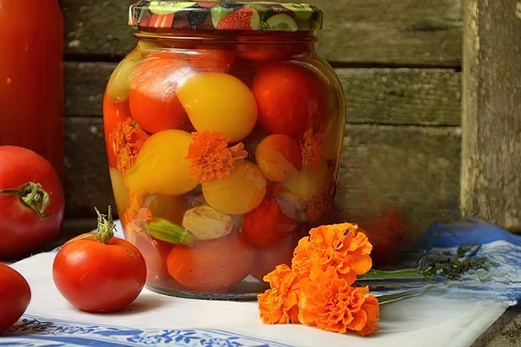 Желтые помидоры на зиму — пошаговый рецепт | GOTOVIM
